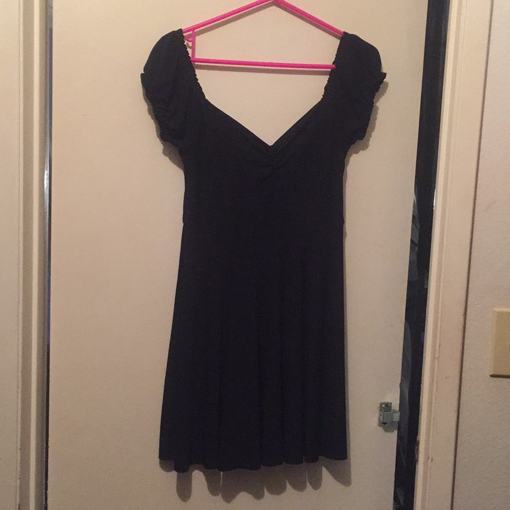 Angie navy blue skater dress small